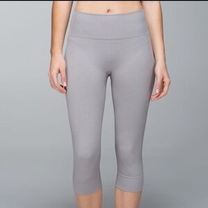 Lululemon Gray Capri leggings size 12